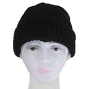 Men's Hat Winter Wool Hemp Cap Hat (black)