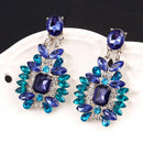 1Pair Luxury Women Crystal Rhinestone Big Dangle Drop Earrings Ear Stud Jewel Kw