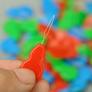 150Pcs Plastic & Metal Needle Threader Sewing Tool Thread Wire Insertion