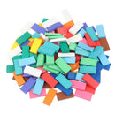 120Pcs Kids Color Sort Rainbow Wood Domino Kits Educational Toys DominoesJ Gw