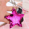 Colorful Sequins Keychain Star Shining Girl Backpack Jewelry Gifts (Purple) A#S