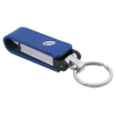 16GB USB 2.0 Keychain Memory Stick Leather Case Blue J9N1