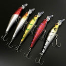 5X(5 Pcs/Lot Fishing Lure 9Cm 8.3G Minnow Wobblers Swim Bait With Hooks Fi T8F4)