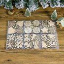 1 Set Happy New Year Wooden Angel Snowflake Christmas Pendants Craft Christ