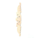 Rubber Wood Carved Onlay Applique Unpainted Flower Door Home Furniture Deco B5S4