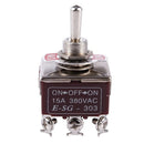 3PDT On/Off/On 3 Postion 9 Screw Terminals Toggle Switch AC 250V 15A