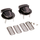 Black Round Metal Clasp Turn Lock for DIY Handbag Bag Purse Making Supplies