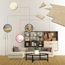 8 Large Self Stick Furniture Felt Sheets 12 Round Felt Pads To Protect Hard L9A8