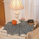 30" Halloween Octagon Creepy Spiderweb Table Runner Tablecloth Cover Party Props