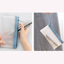 1Pc New Stationery Creative Transparent Scrub Pencil Bag Korean Student Pen