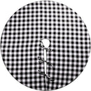 Christmas Tree Skirt 50 inch White and Black Plaid Buffalo Double Layers Tr