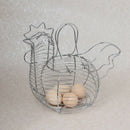 Chicken Egg Holder Basket Figural Metal Wired Storage Rack Kitchen AccessoriO3U3