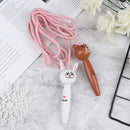1Pc 2M Kids Jump Ropes Wood Handle Sport Bodybuilding Fitness Skipping RopeS Gw