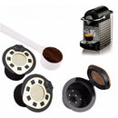 6Pcs Refillable Coffee Capsules  for Nespresso w/ Spoon brush Food Grade