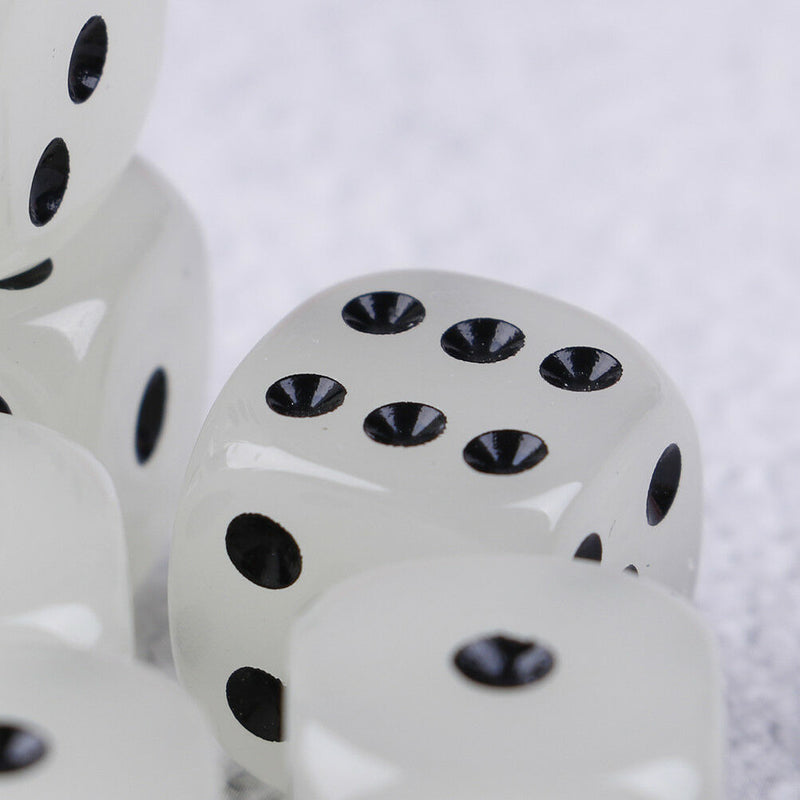 6Pcs 16Mm Luminous Dice Rounded Corner Drinking Glowing DiceEntertainmentDice LJ