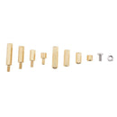 200Pcs M3 Brass Male Female Hex Standoffs Spacer Screw Nut Assortment Kit