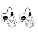 2 Pcs Black Retro Lampshade Pendant Lamp Shade Lamps Lighting Ceiling Fans Lamp