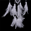 White Dream Catcher Circular With Feather Wall Hanging Decoration Decor Cr F Gw