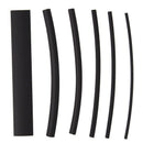 53Pcs Heat Shrink Black Adhesive Glue Lined Tubing Tube Wire Wrap 3:1 Heats J7Z2