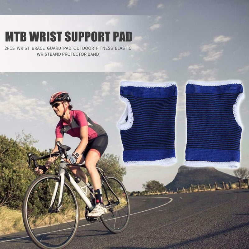 1 Pair Wrist Support Brace Guard Pad Outdoor Cycling Fitness Wristband