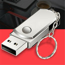 Stainless Steel USB 2.0Pen Drive 2gb Flash Drive Stick Flash DriveWithKeychainMO