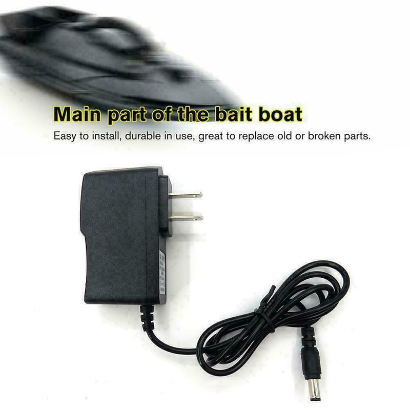 Charger Plug for Flytec 2011-5 Fish Finder Remote Control Fishing Bait RC B G3D5