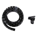 25+15mm Cable Tidy Wire Organising Tool Kit Spiral Wrap LCD TV Office 200cm