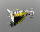 New Light 5pcs Good Cicada Baits New Small Fishing Lures Crankbaits 4cm/1.57"