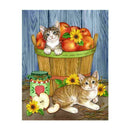 Fruit Cat 5D DIY Diamond Painting Embroidery Craft Cross Stitch Home Decor