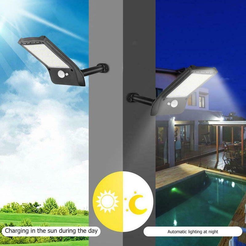 2pcs 36LED Solar Motion Sensor Wall Lamp Waterproof Garden Security Light