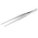 Hospital Home Stainless Steel Straight Tweezers Forceps Handy Tool 9.6" Lon