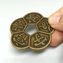 56mm Ancient Chinese Old Copper Coin  Plum Blossom Lucky Coins China Feng Shui