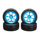 Front & Rear Alum Wheel Rubber Tire Tyre Set for WLtoys A949 A959 A969 A979