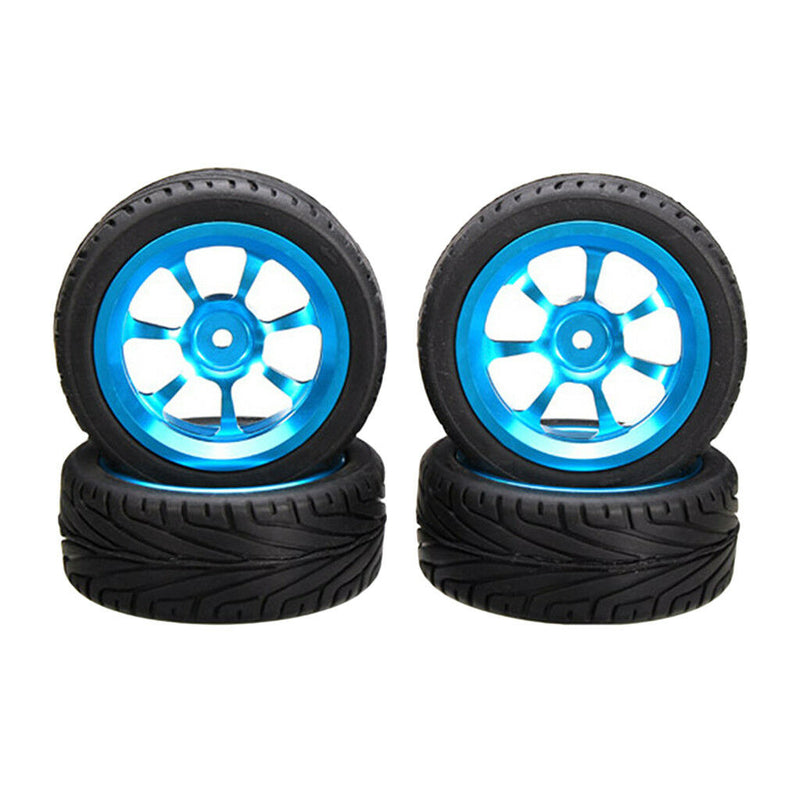 Front & Rear Alum Wheel Rubber Tire Tyre Set for WLtoys A949 A959 A969 A979