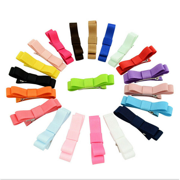 20pcs Hot Lovely Toddler Girl Hair Clip Bow Baby Kids Bowknot Headband lj