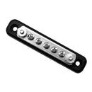 100Amp 7-Point Bus Bar Power Distribution Block with 5 Screws + 2 Studs