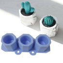 Concrete Molds Silicone Cactus Flower Pot Mold Ceramic Clay Craft Cup Mould 3C