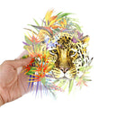 Leopard Head Patches Transfer Iron On Parches DIY Washable Clothes StickersME