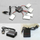 USB Charger 1 To 4 for 4 Battery Syma X5c X5sc X5a H5c Lipo 3.7V 500 Mah 25c Rc
