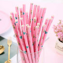 25pcs Mermaid paper straws drinking straws birthday party dessert table pro`m