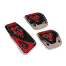 3X Universal Non-Slip Accelerator Brake Clutch Foot Pedals Pads Covers for MT