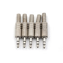 5PCS 3.5mm 3 Pole Headphone Audio Jack Male Plug Soldering Connector sp
