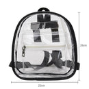 Women Satchel Backpacks School Bags Girls Clear Shoulder Bags (Transparent)