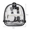 Women Satchel Backpacks School Bags Girls Clear Shoulder Bags (Transparent)