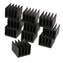 Set Of 10 Aluminum Heatsinks For Triode, IC, PCB, LED Transistor, Size