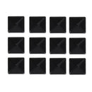 100pcs/set 9mm Square DIY Leathercraft Black Metal Punk Spikes Spots Pyramid