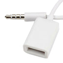 USB3.0 Mini TF Card Reader+3.5mm AUX Audio to USB2.0 Adapter for Car Stereo