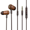 Dzat Df 10 Pure Wood In-Ear Subwoofer Hifi Fever Headphones With Microphone