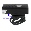 5PCS Rechargeable USB Bike Headlight Riding Bicycle Front Lamp Angle Adjustable
