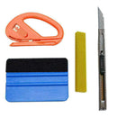 Car Vinyl Wrap Tools Felt Squeegee Carbon Fiber Blade Window Tint Kit F0Z7 F8C1